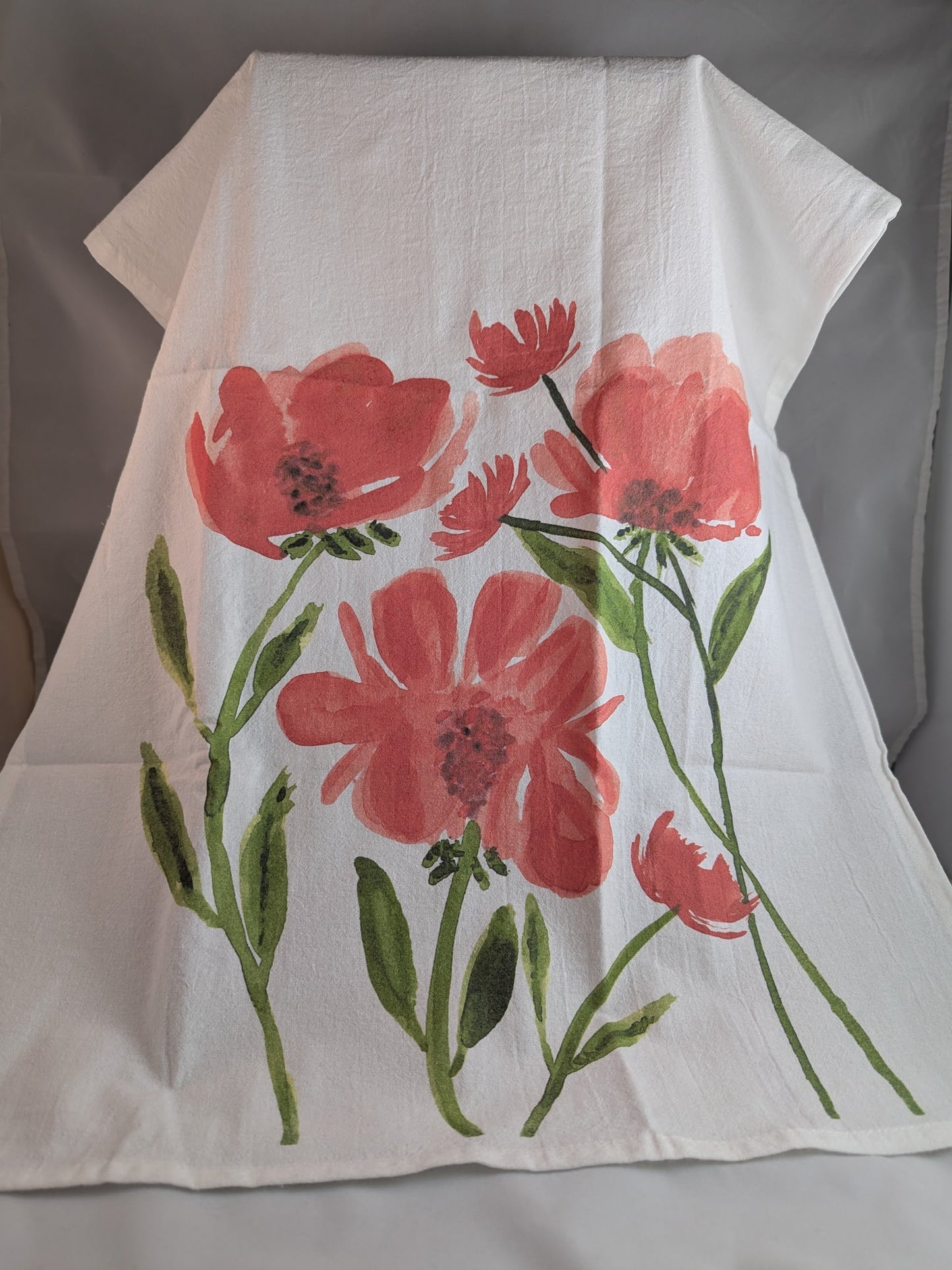 Tea Towels - Large Red Bouquet