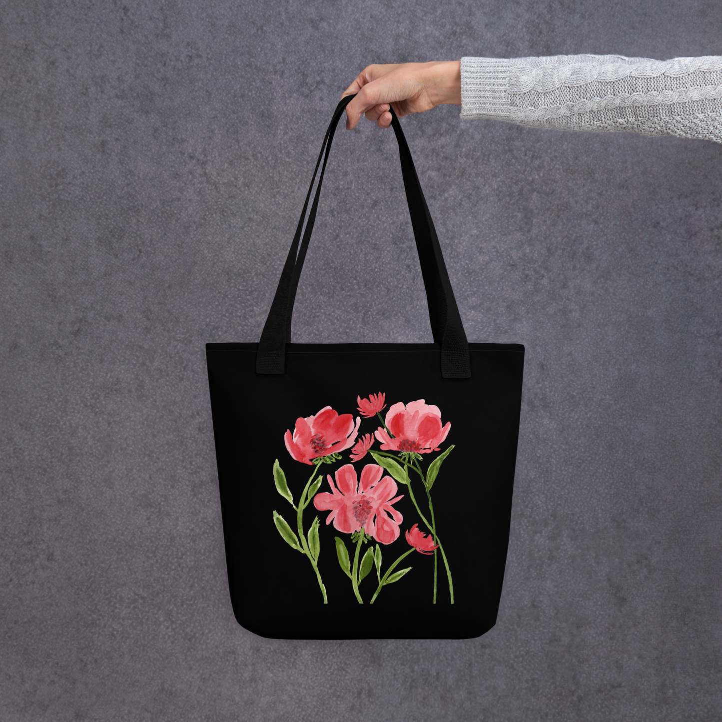 Red Bouquet Tote Bag