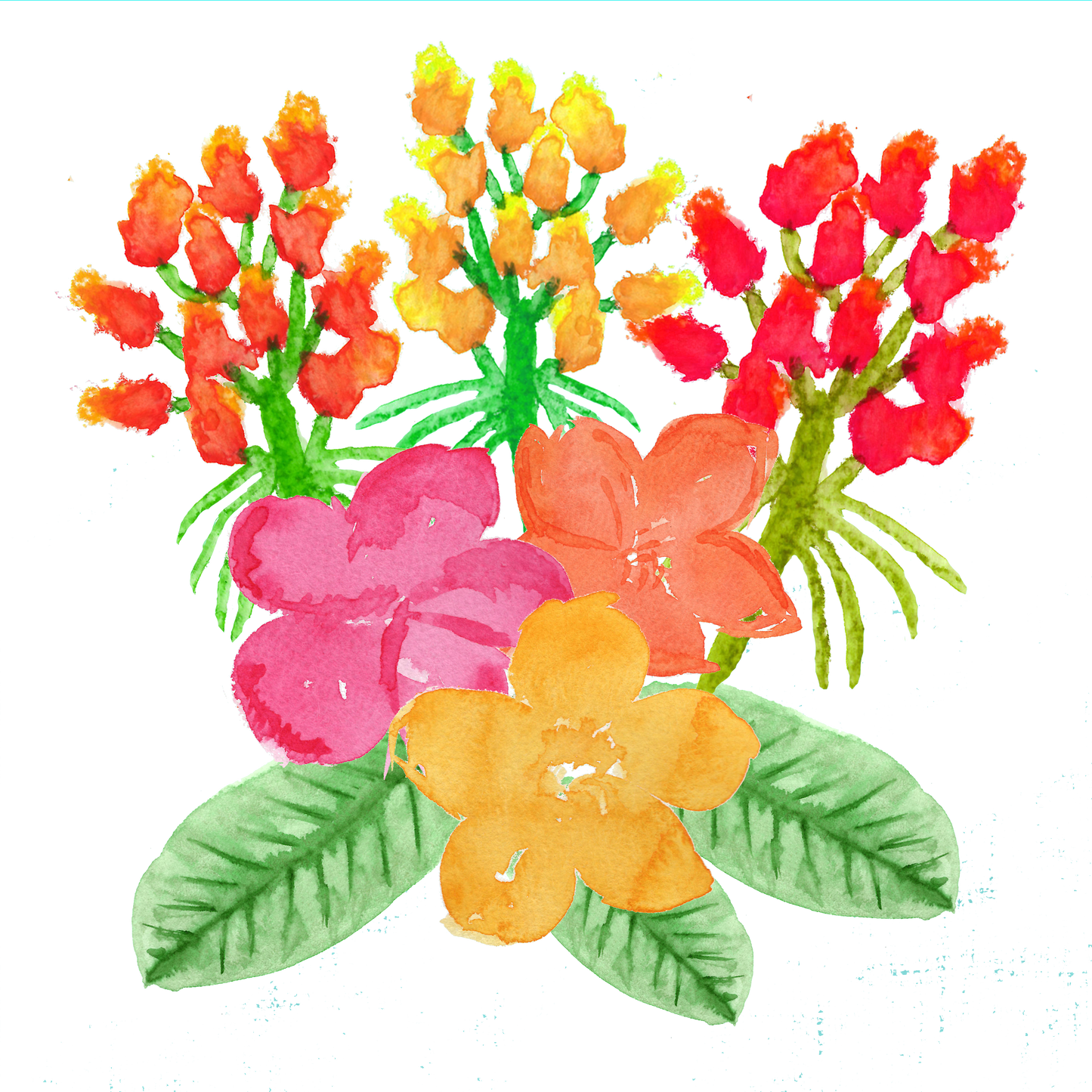 Stickers - Tropical Blooms