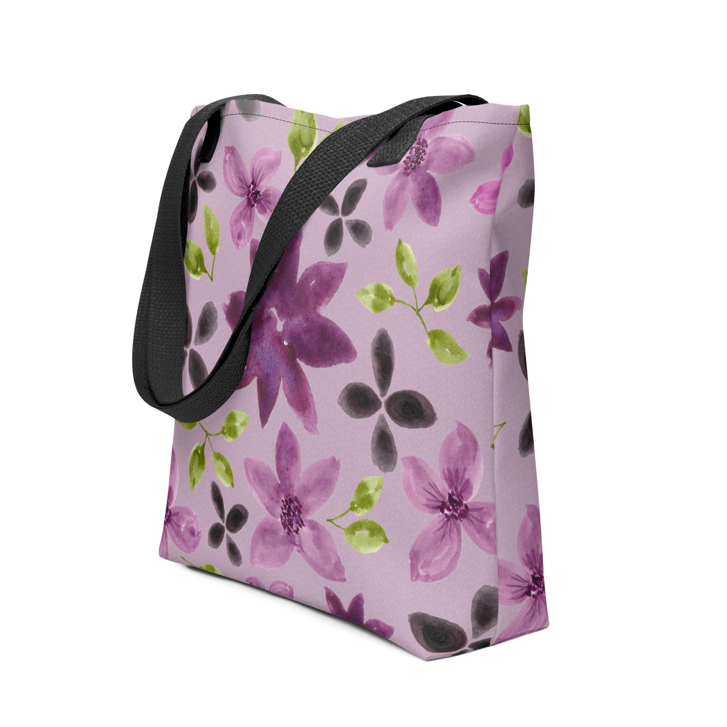 Purple Flowers Tote Bag