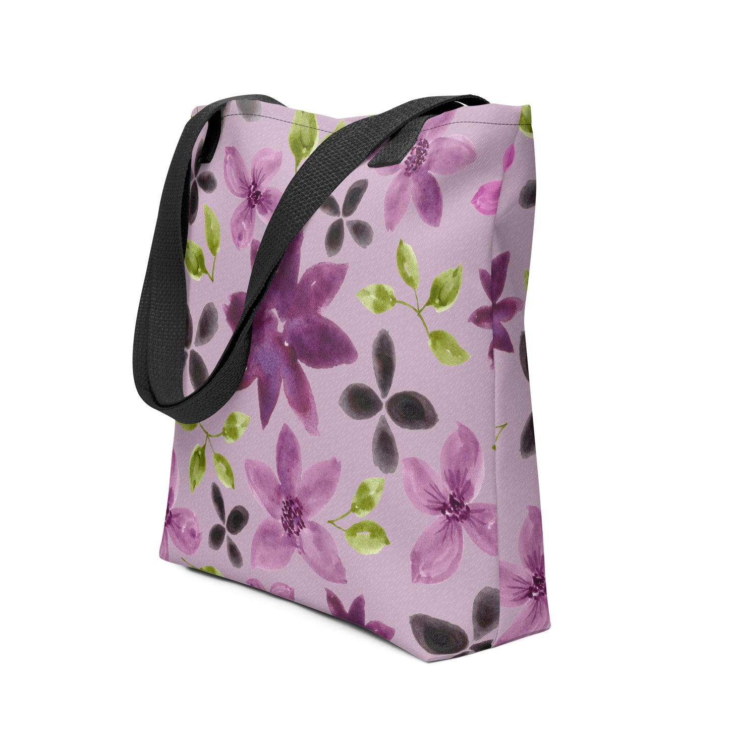 Purple Flowers Tote Bag