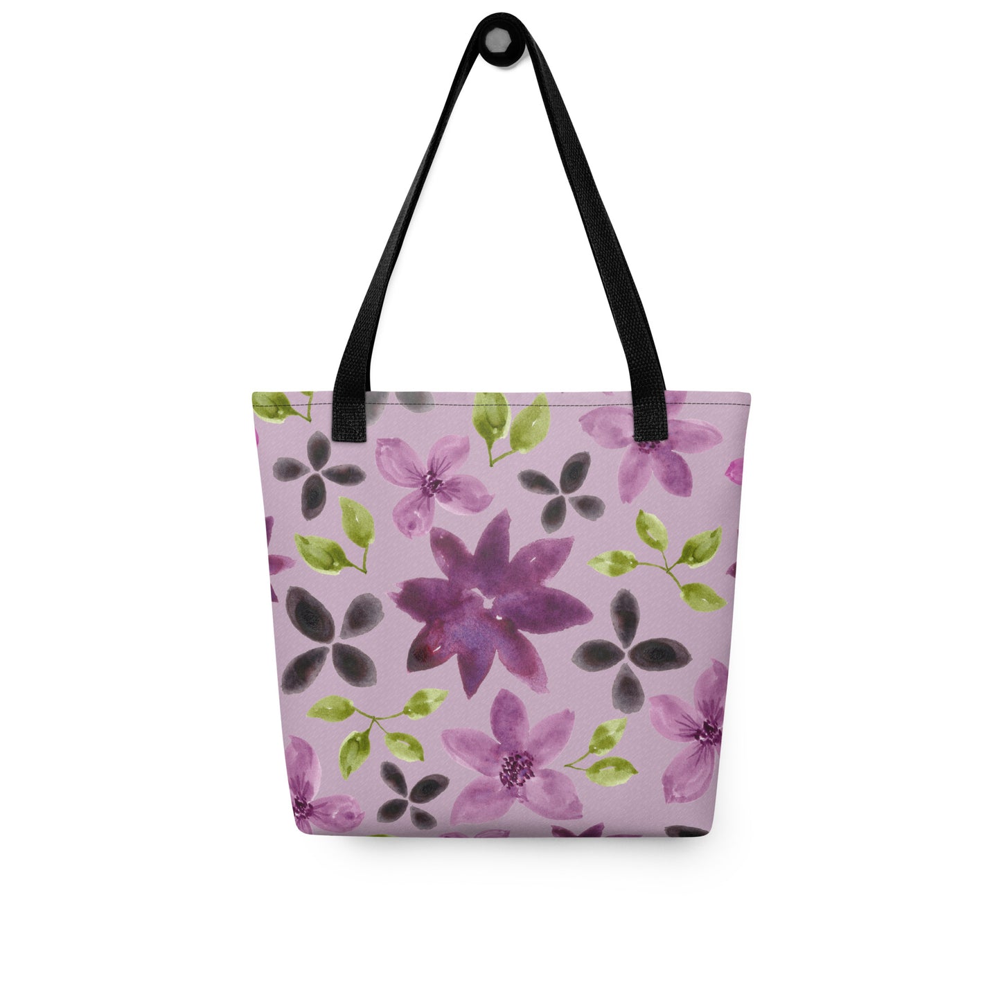 Purple Flowers Tote Bag