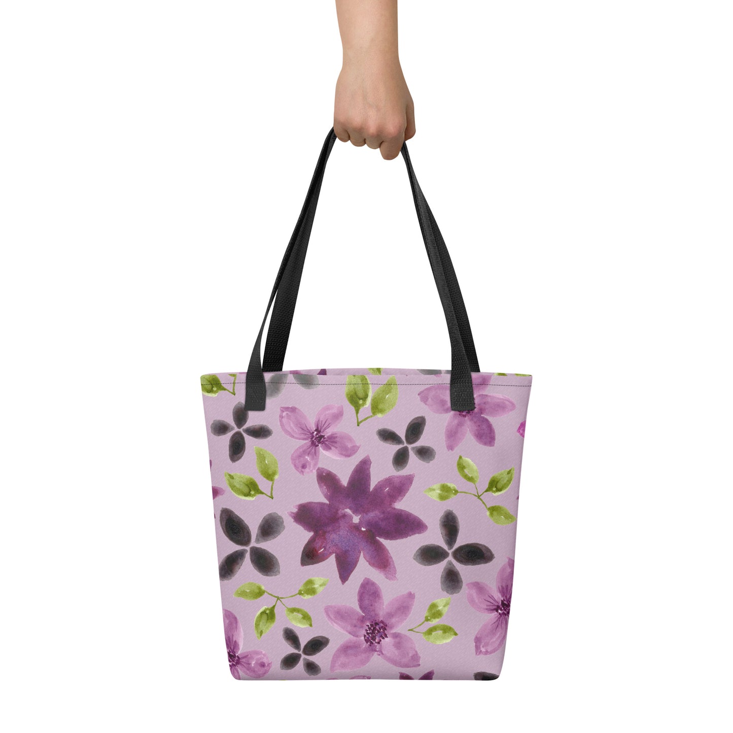 Purple Flowers Tote Bag