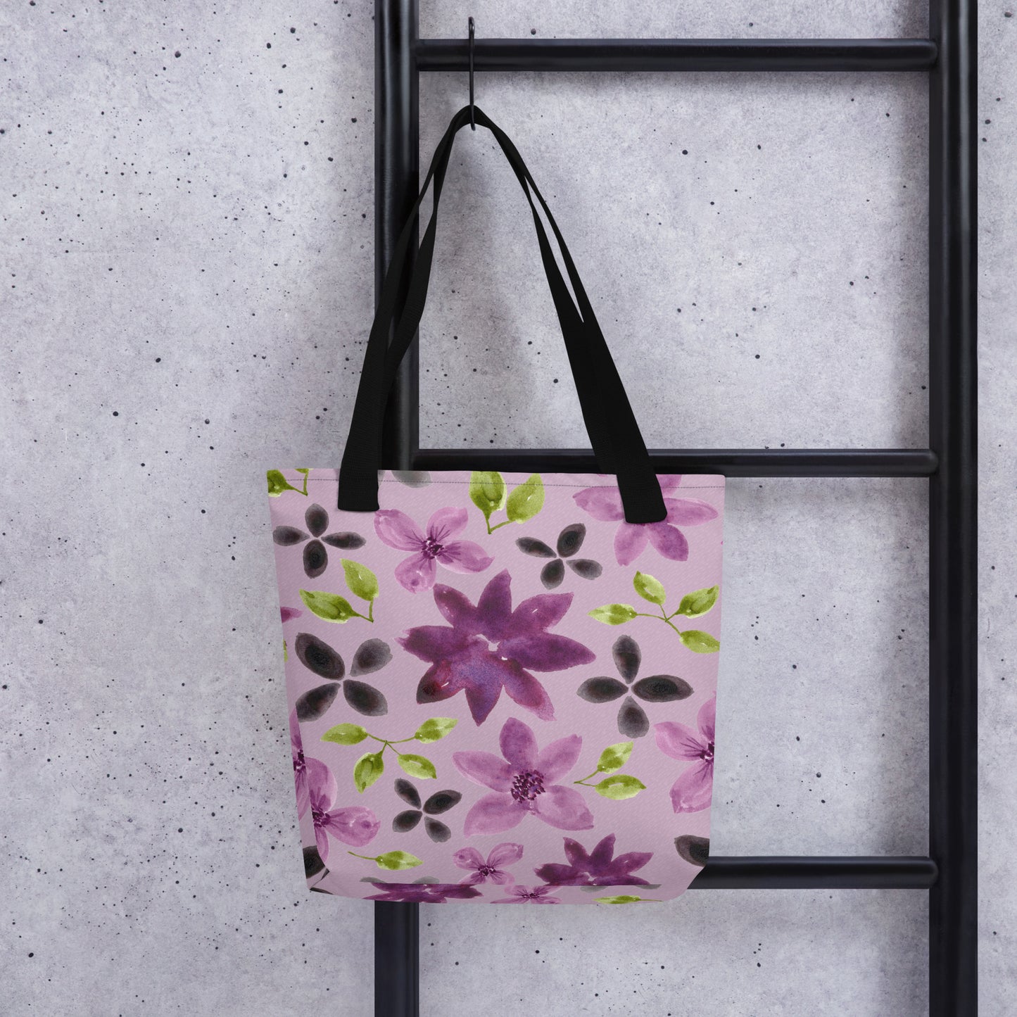Purple Flowers Tote Bag