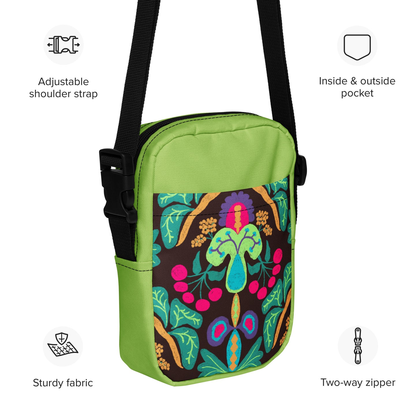 Floral Goddess Crossbody Bag