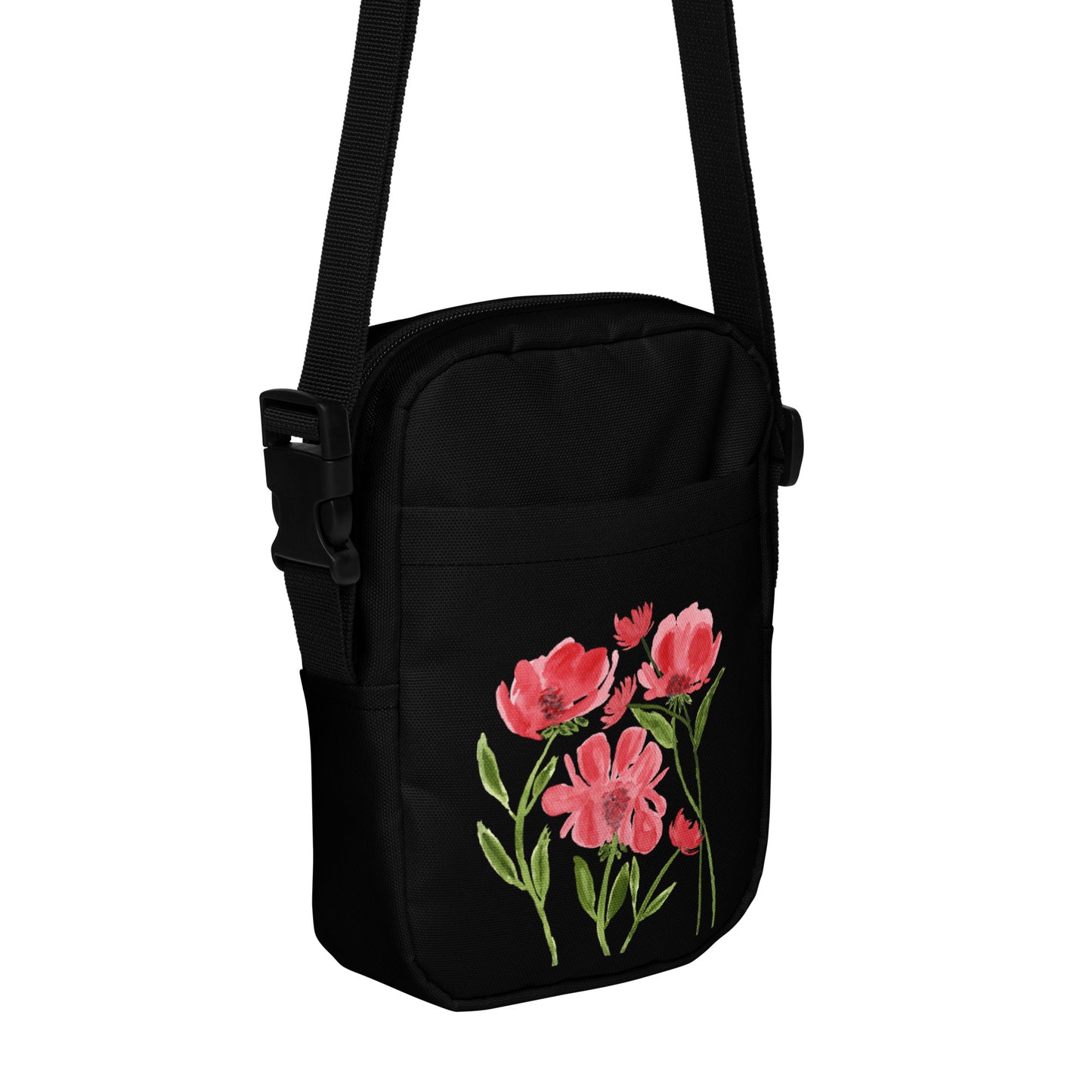 Red Bouquet Crossbody Bag
