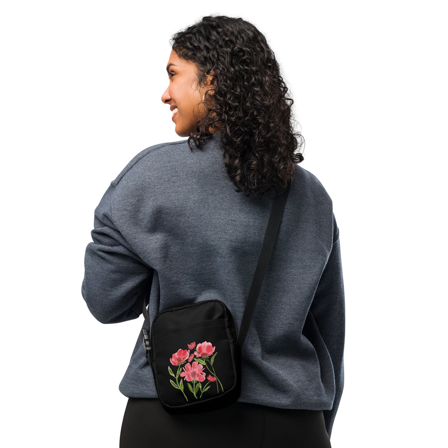Red Bouquet Crossbody Bag