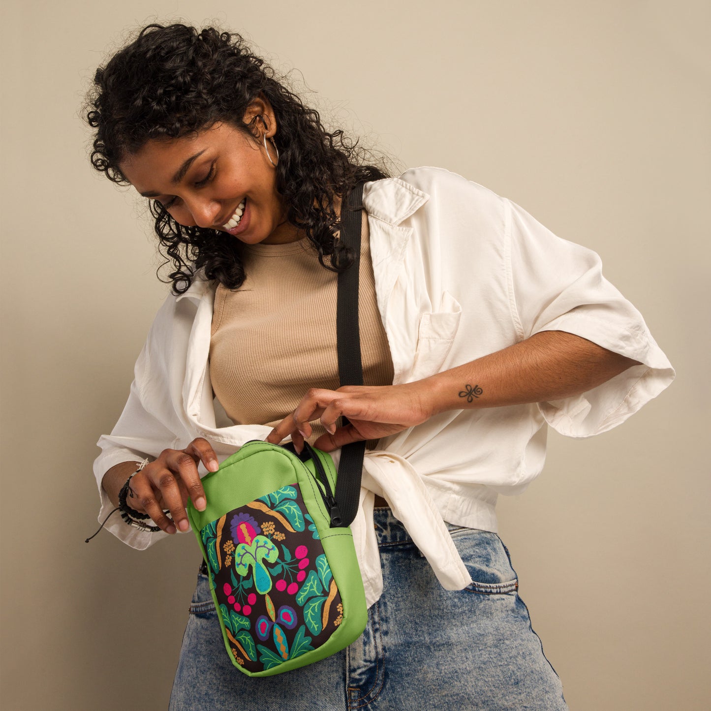 Floral Goddess Crossbody Bag