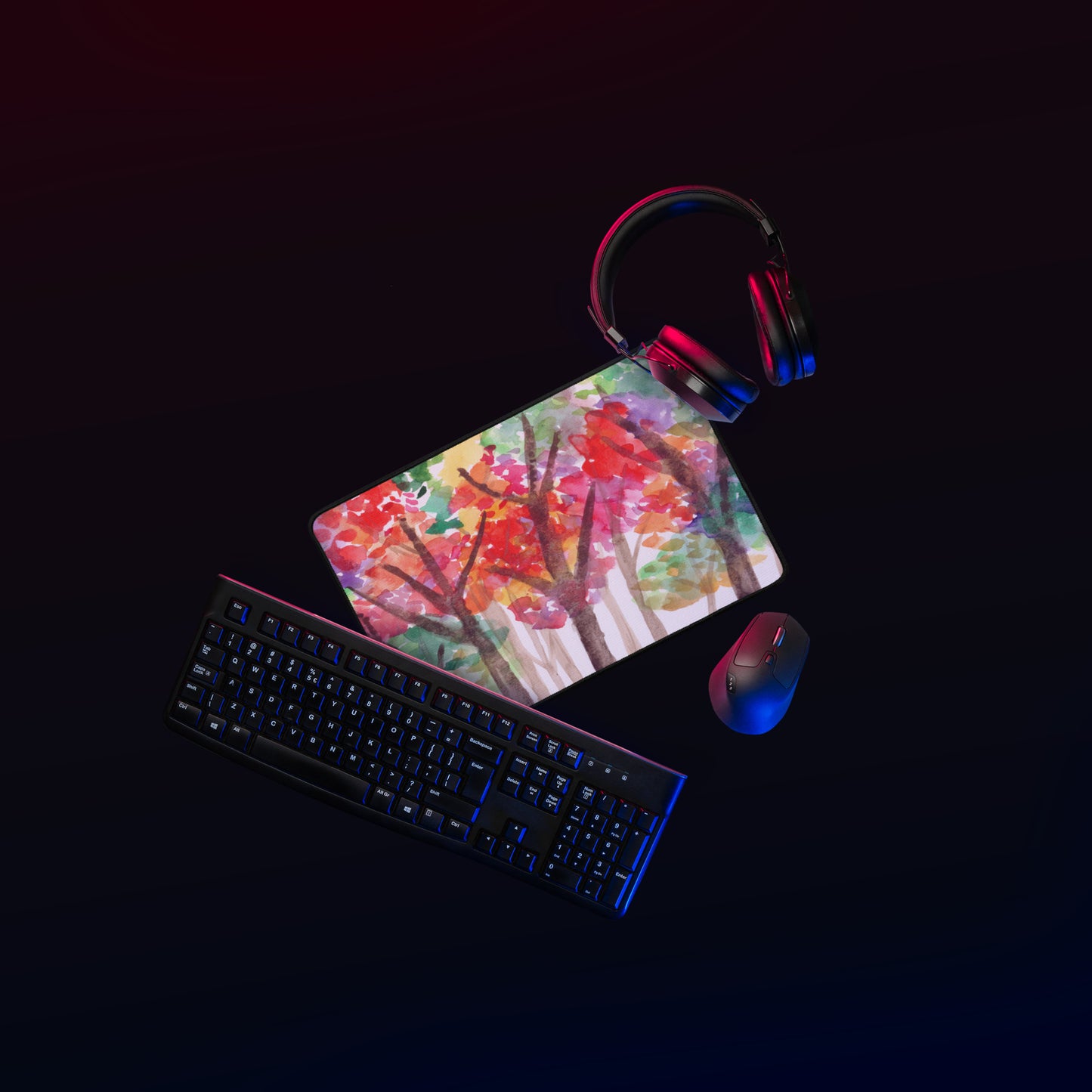 Desk Mats - Fall Trees (12"x18")