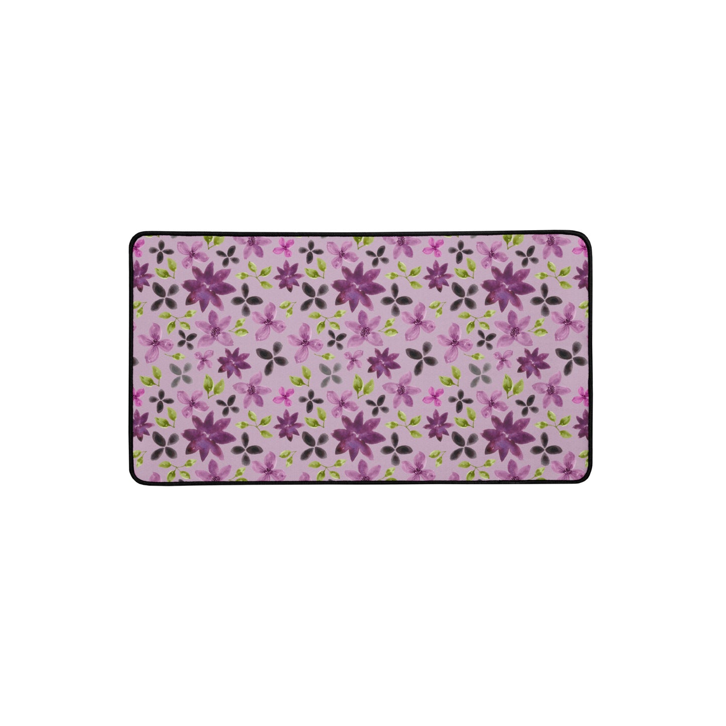 Desk Mats - Purple Flowers (12"x22")