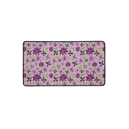 Desk Mats - Purple Flowers (12"x22")