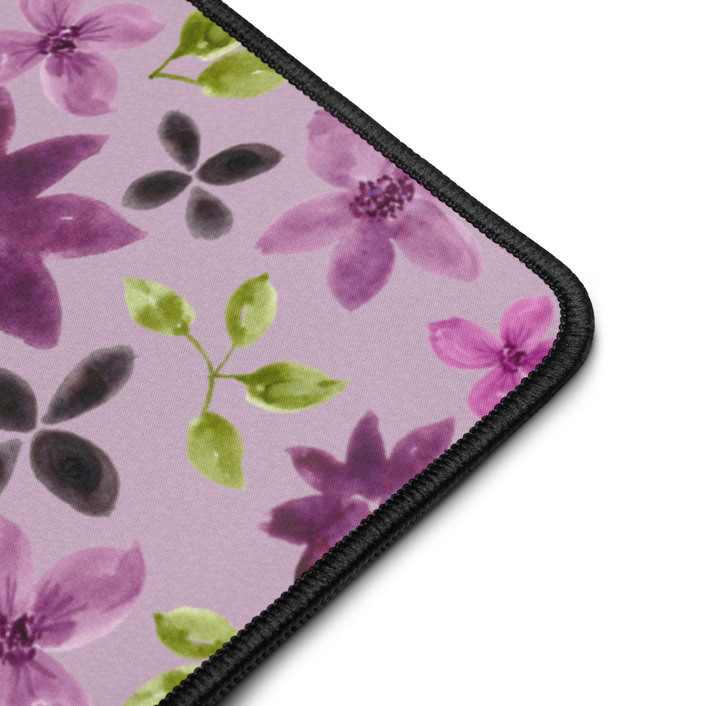 Desk Mats - Purple Flowers (12"x22")