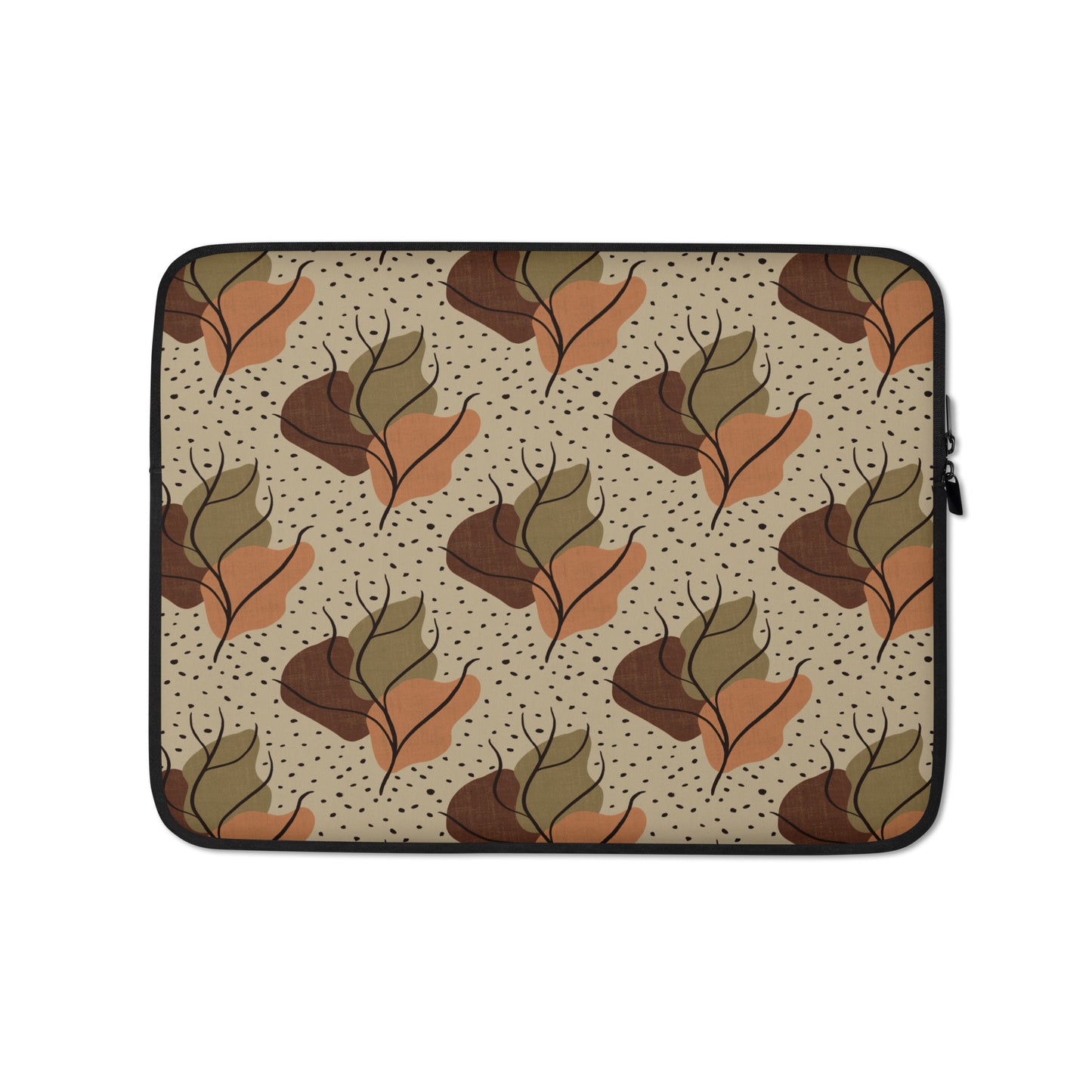 Neutral Leaves Laptop Sleeve