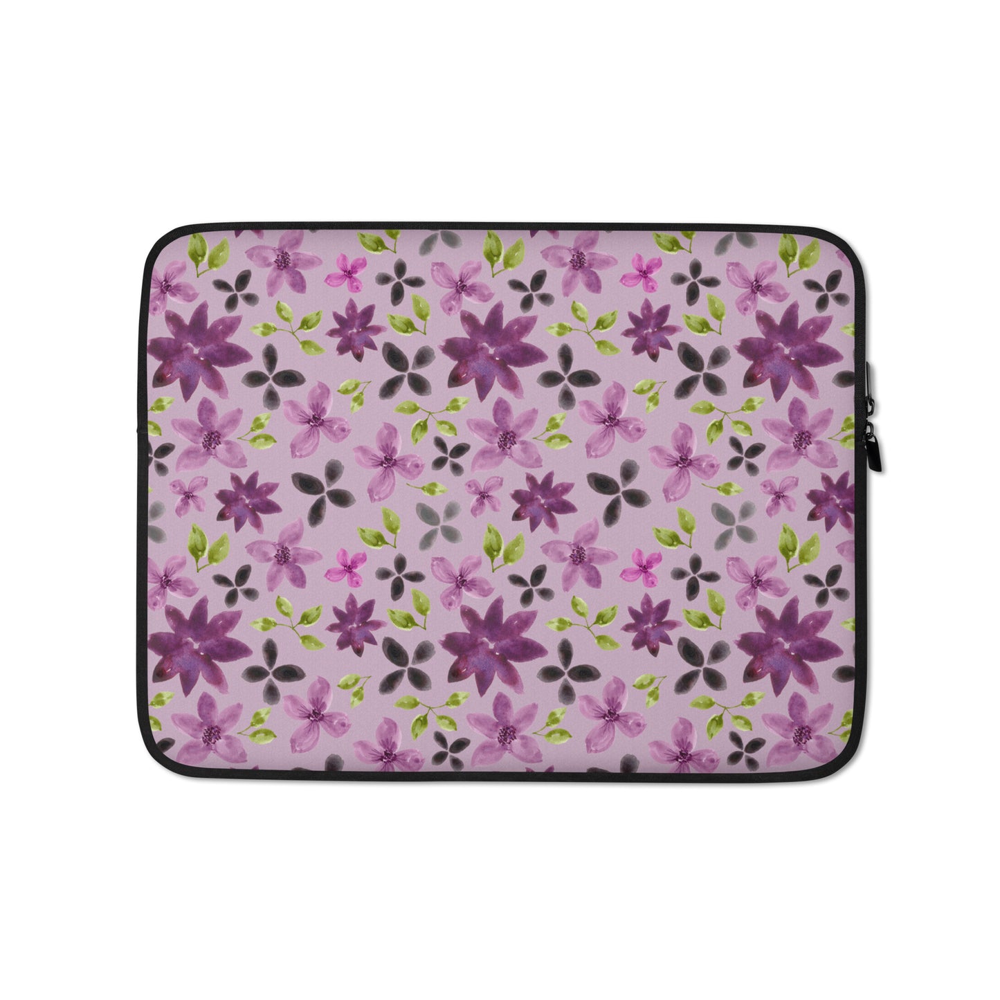 Purple Flowers Laptop Sleeve