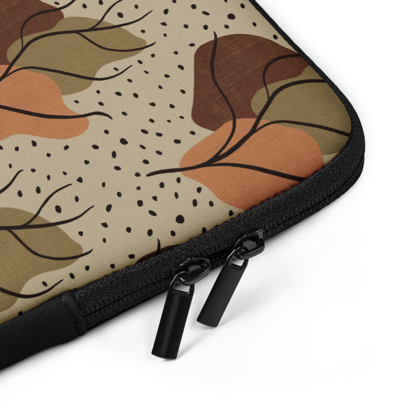Neutral Leaves Laptop Sleeve