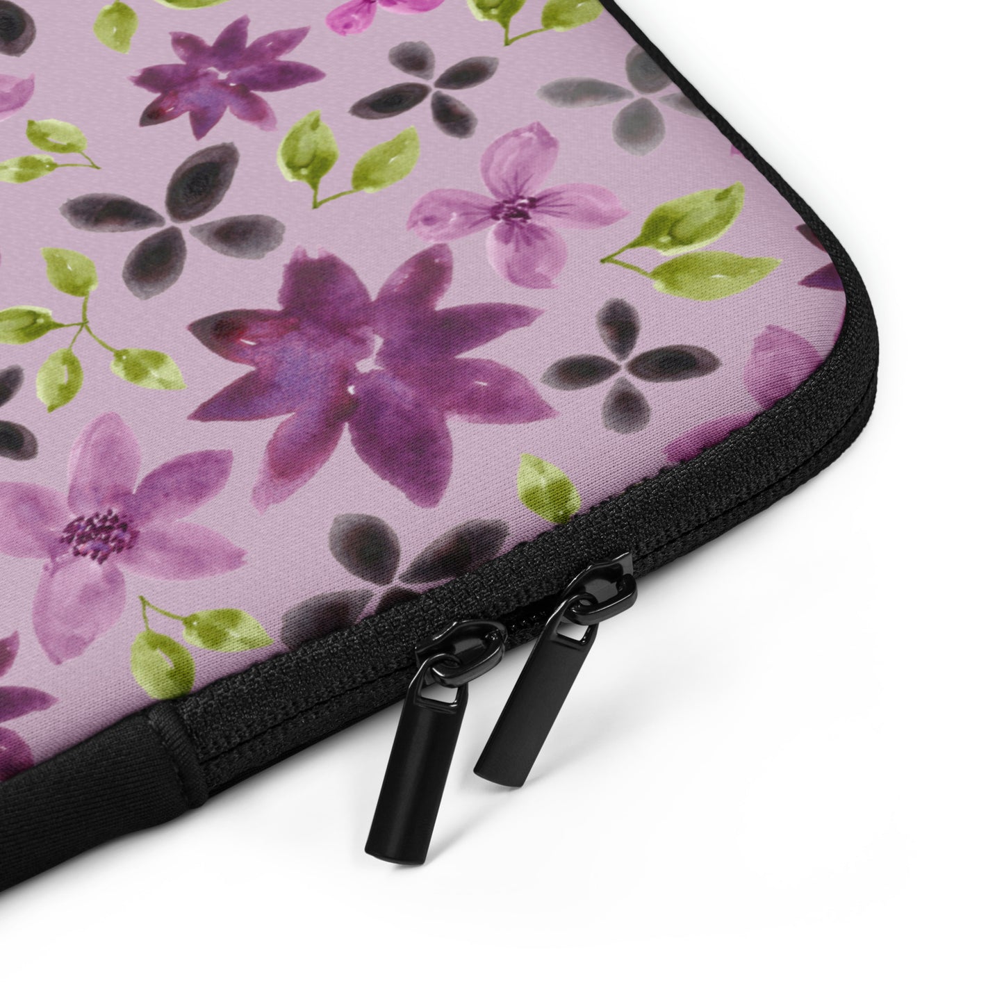 Purple Flowers Laptop Sleeve