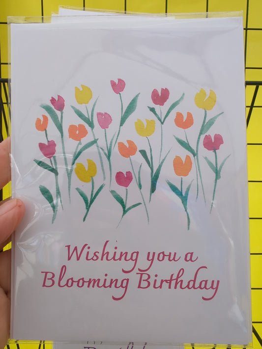 Tulip Birthday card