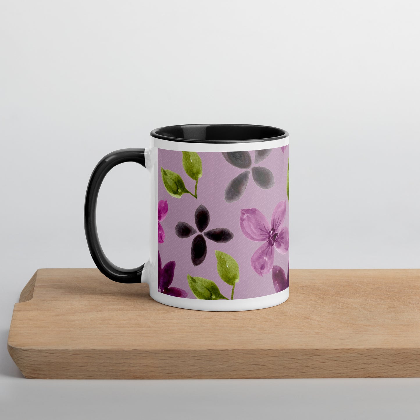 Purple Flowers Mug