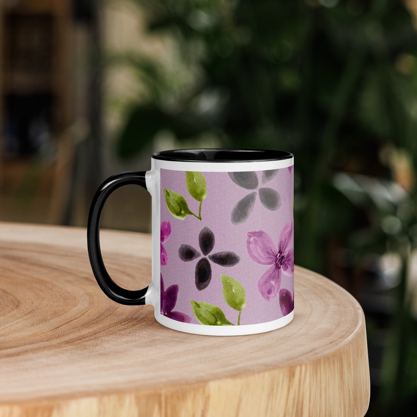 Purple Flowers Mug