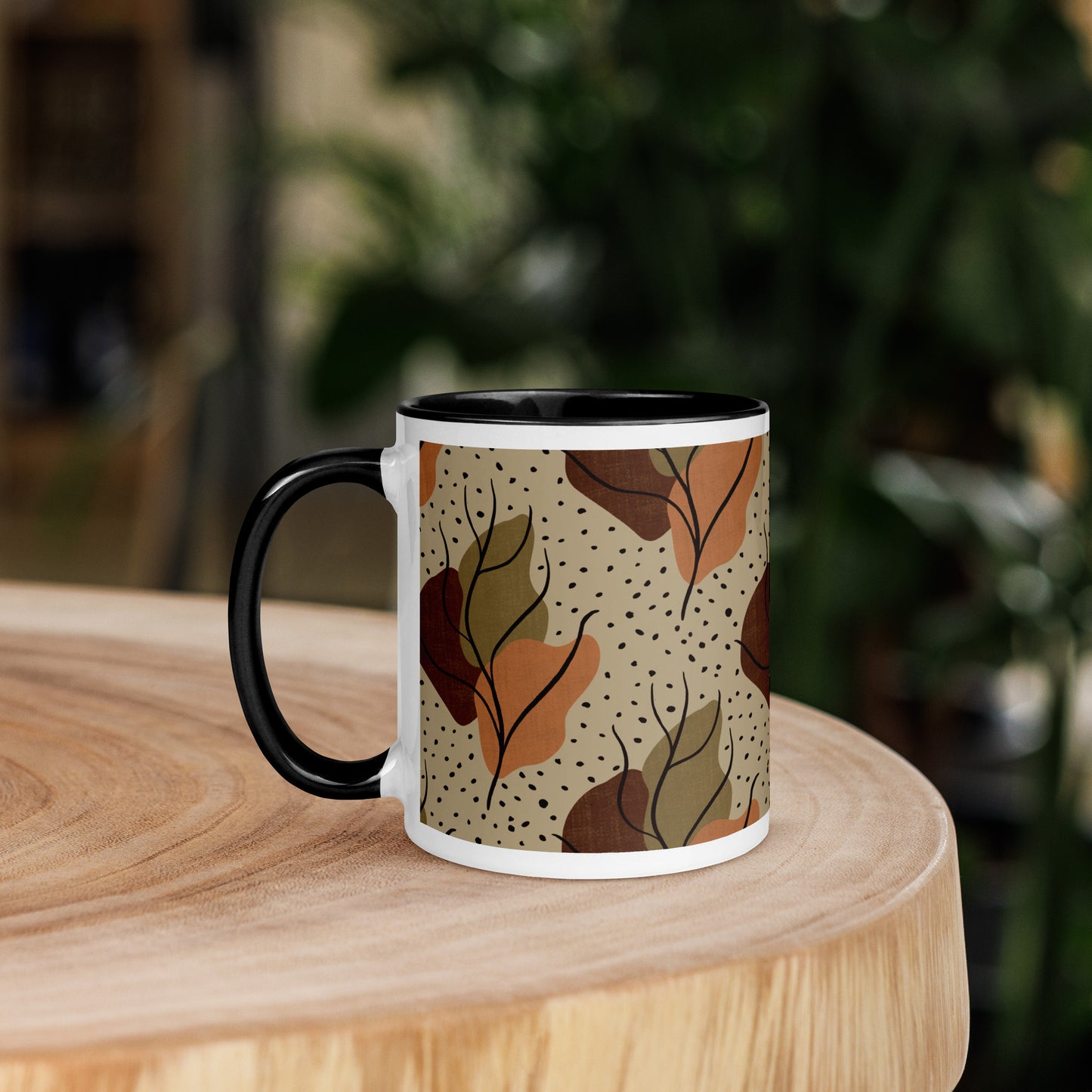 Neutral Leaves Mug