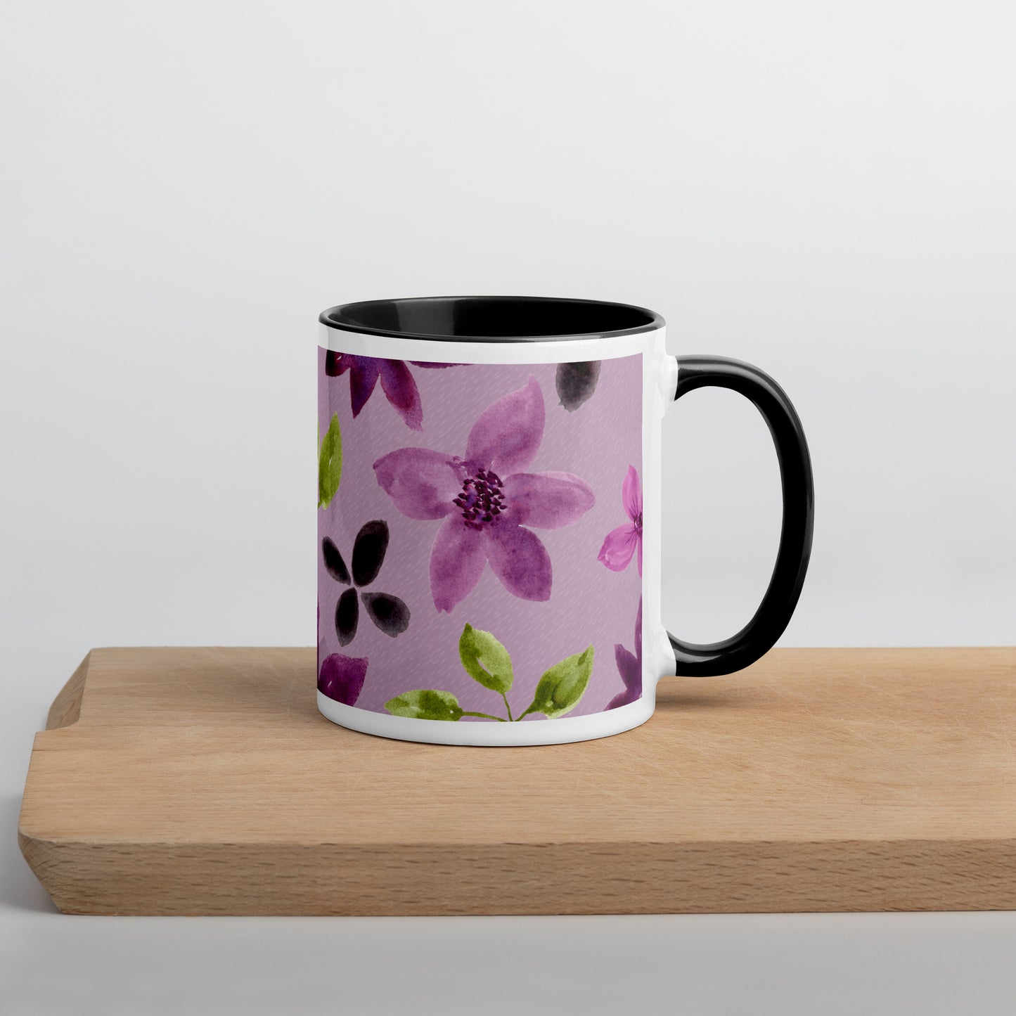 Purple Flowers Mug