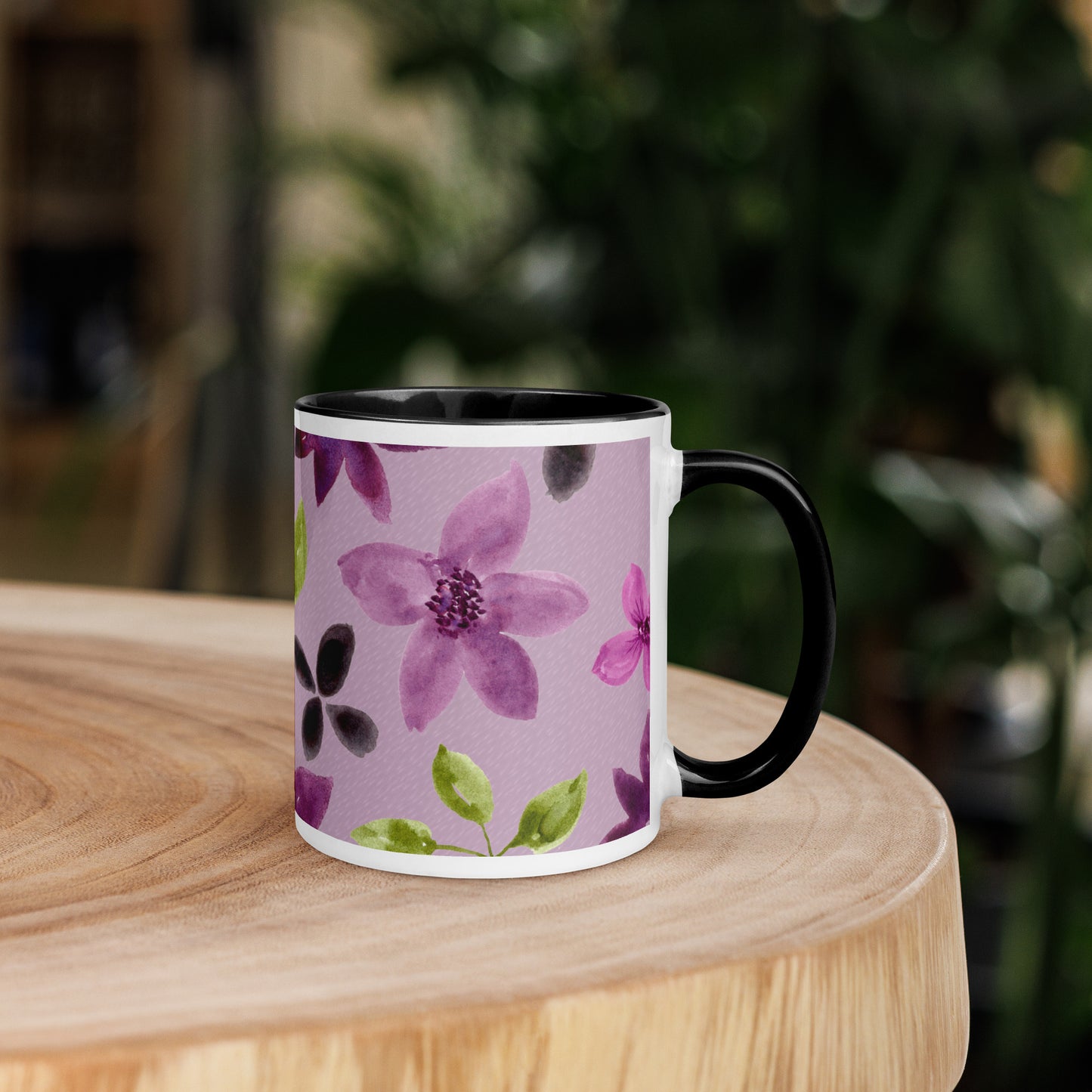 Purple Flowers Mug