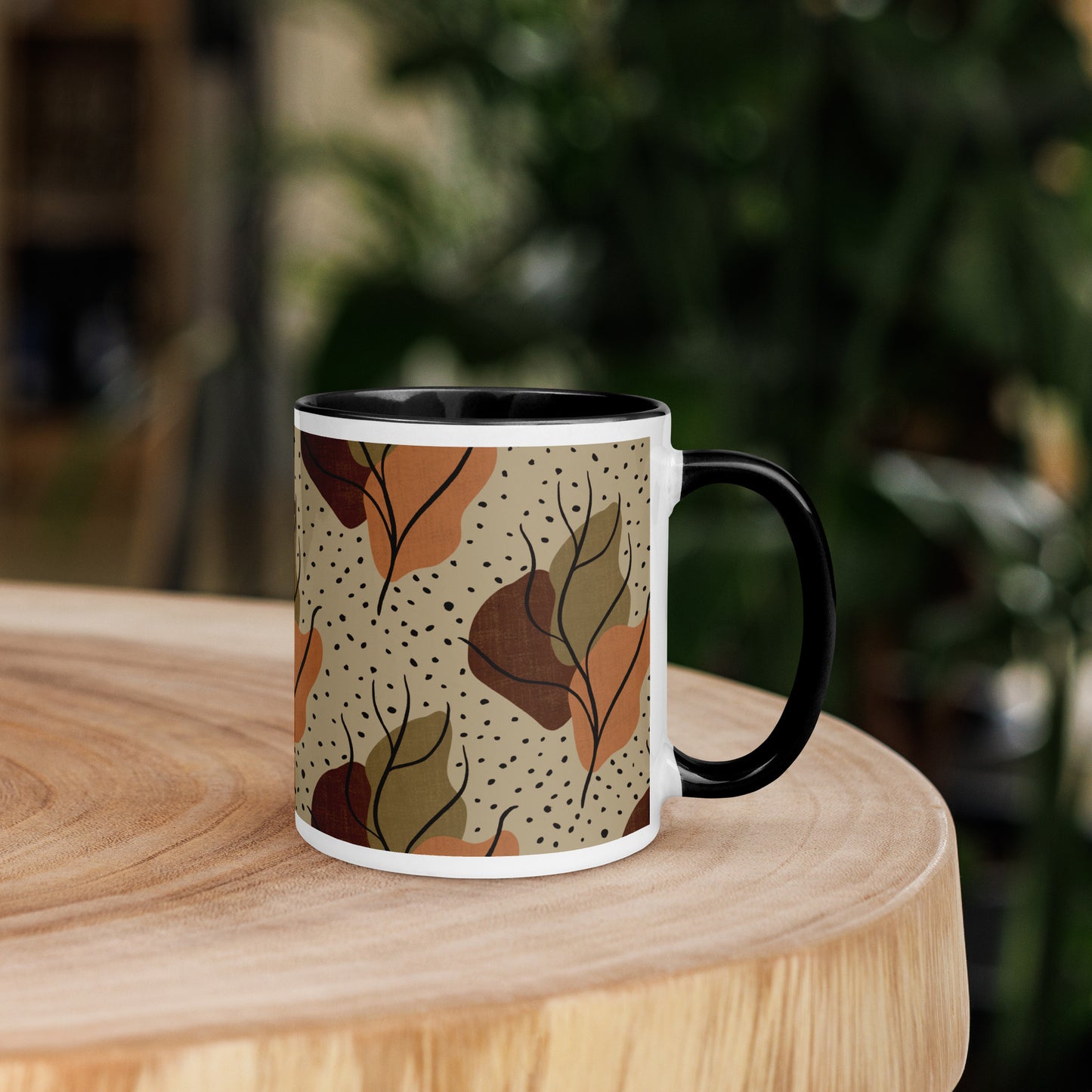Neutral Leaves Mug